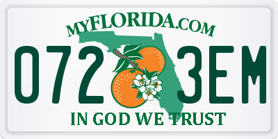 FL license plate 0723EM