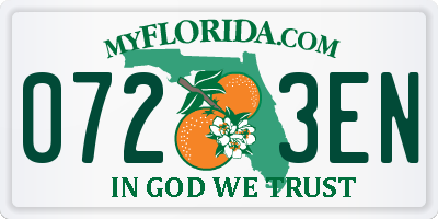 FL license plate 0723EN