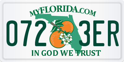 FL license plate 0723ER