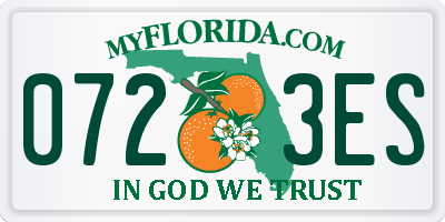 FL license plate 0723ES