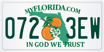 FL license plate 0723EW