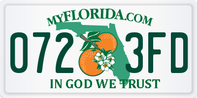 FL license plate 0723FD