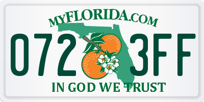 FL license plate 0723FF