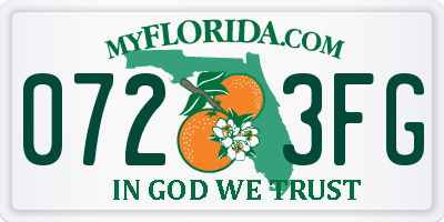 FL license plate 0723FG