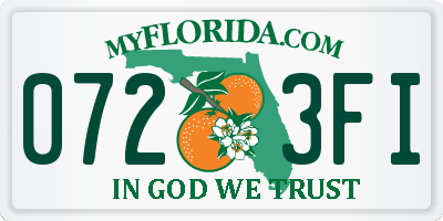 FL license plate 0723FI