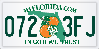 FL license plate 0723FJ