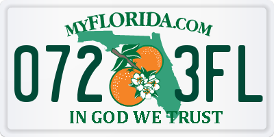 FL license plate 0723FL