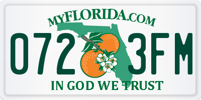 FL license plate 0723FM