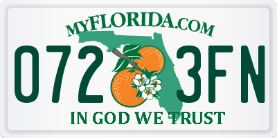 FL license plate 0723FN