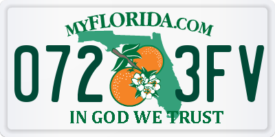FL license plate 0723FV
