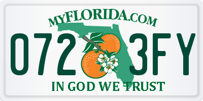 FL license plate 0723FY
