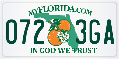 FL license plate 0723GA