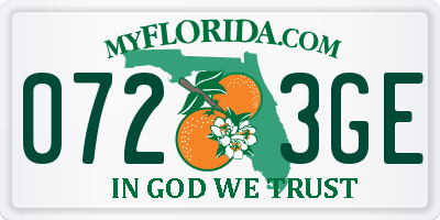 FL license plate 0723GE