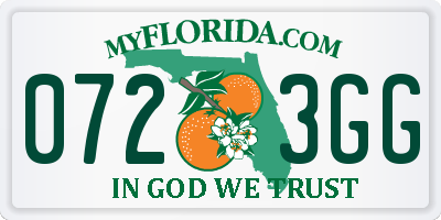 FL license plate 0723GG
