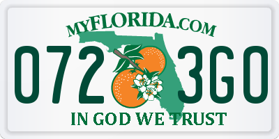 FL license plate 0723GO