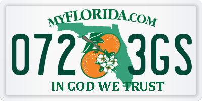 FL license plate 0723GS