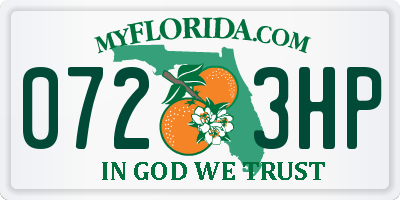 FL license plate 0723HP