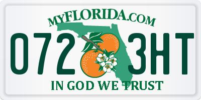 FL license plate 0723HT