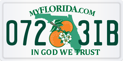 FL license plate 0723IB