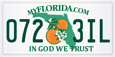 FL license plate 0723IL