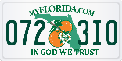 FL license plate 0723IO