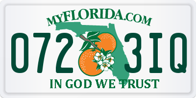 FL license plate 0723IQ