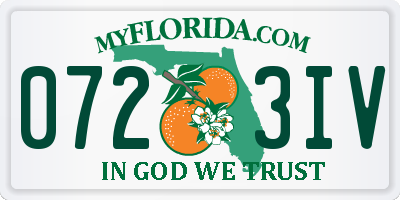 FL license plate 0723IV