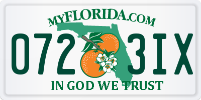 FL license plate 0723IX