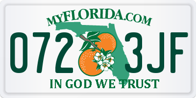 FL license plate 0723JF