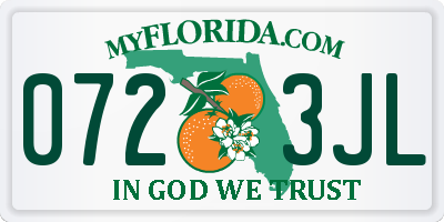 FL license plate 0723JL