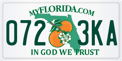 FL license plate 0723KA