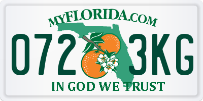 FL license plate 0723KG