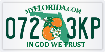 FL license plate 0723KP