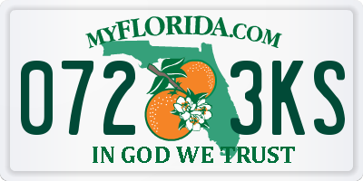 FL license plate 0723KS