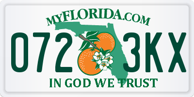 FL license plate 0723KX