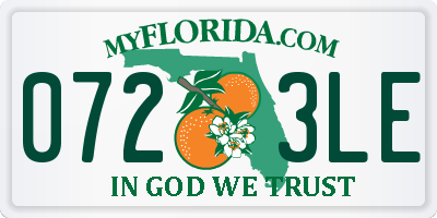 FL license plate 0723LE
