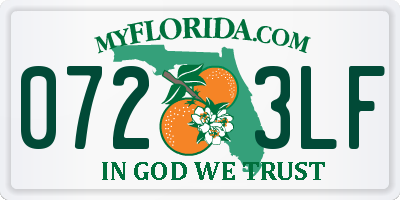 FL license plate 0723LF