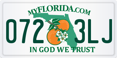FL license plate 0723LJ