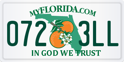 FL license plate 0723LL