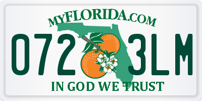FL license plate 0723LM