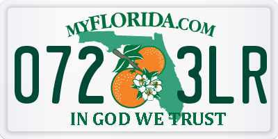 FL license plate 0723LR