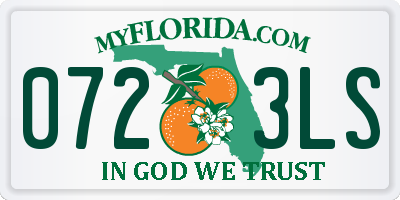 FL license plate 0723LS