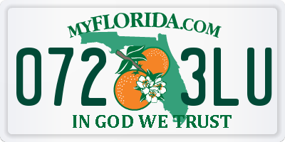 FL license plate 0723LU