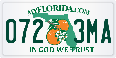 FL license plate 0723MA