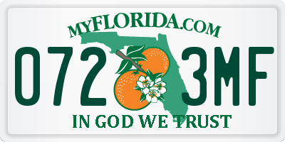 FL license plate 0723MF
