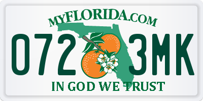 FL license plate 0723MK