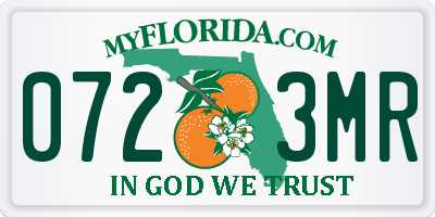 FL license plate 0723MR