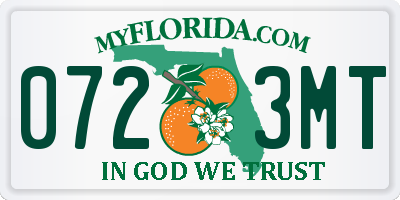 FL license plate 0723MT