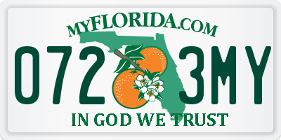 FL license plate 0723MY