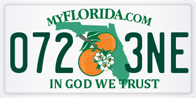 FL license plate 0723NE